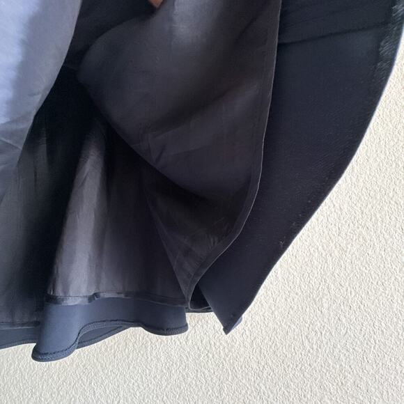 Karen Millen Navy Blue A-Line Flared Skirt US 6 | Button Waist Detail | Elegant - Picture 8 of 13